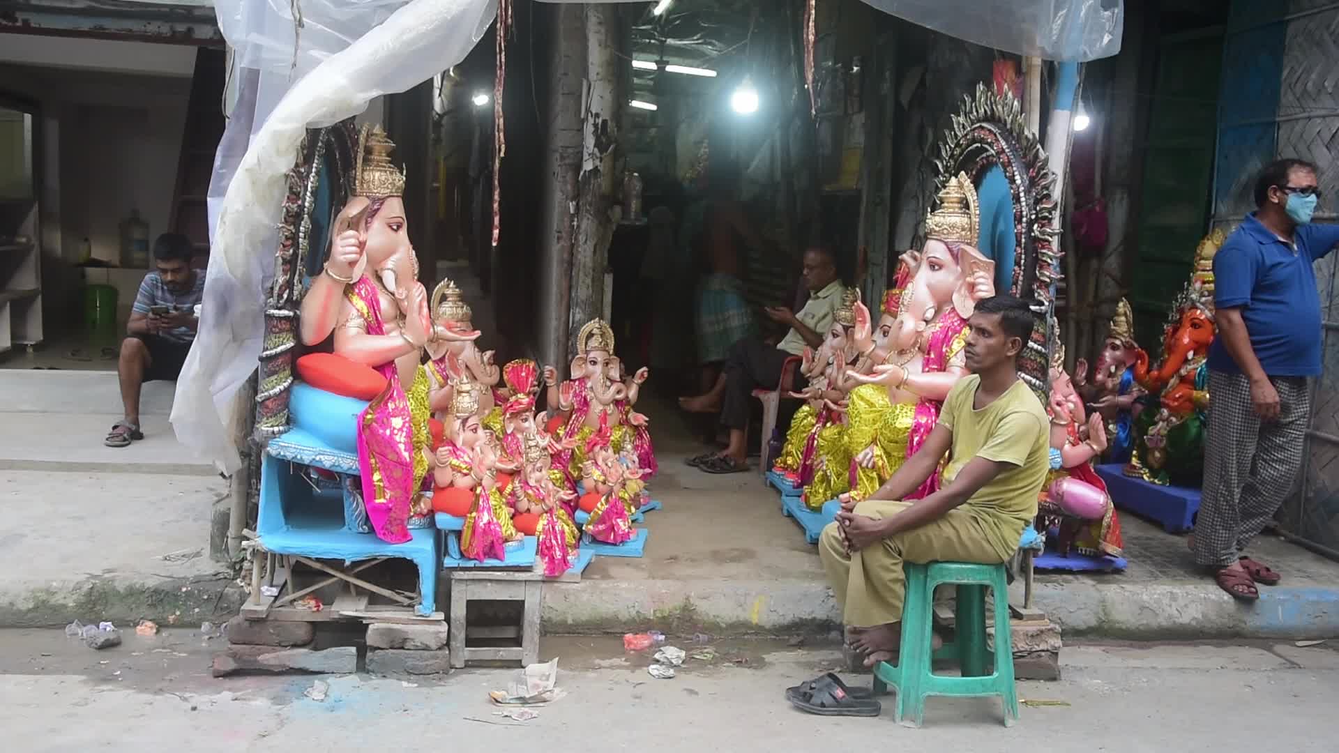Preparation Of Ganesh Chaturthi Festival In Kolkata