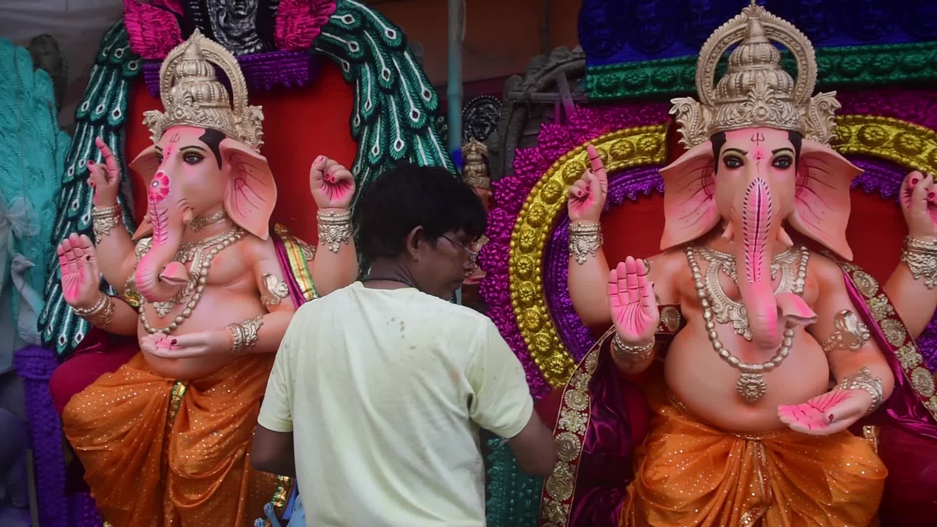 Preparation Of Ganesh Chaturthi Festival In Kolkata