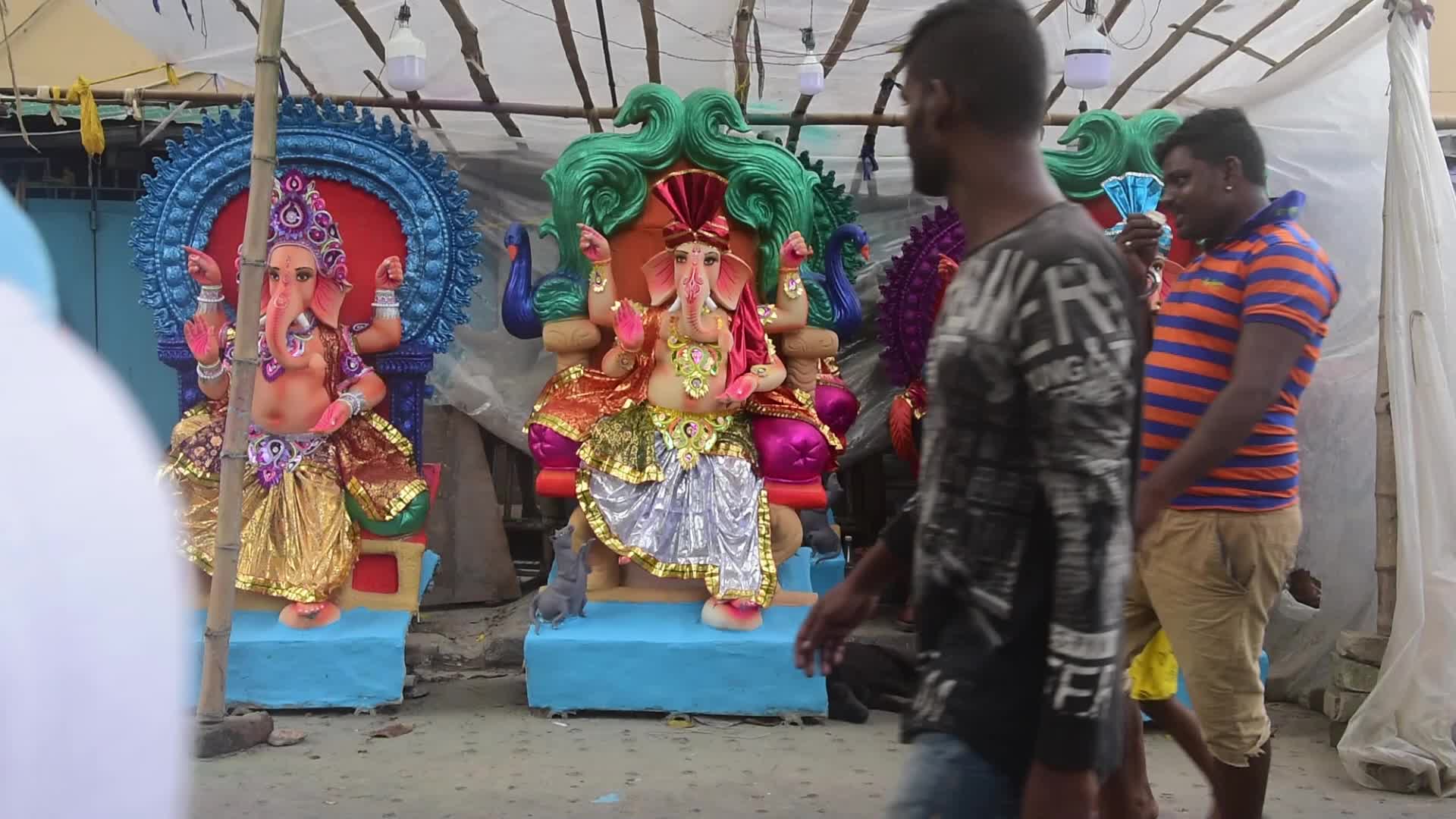 Preparation Of Ganesh Chaturthi Festival In Kolkata