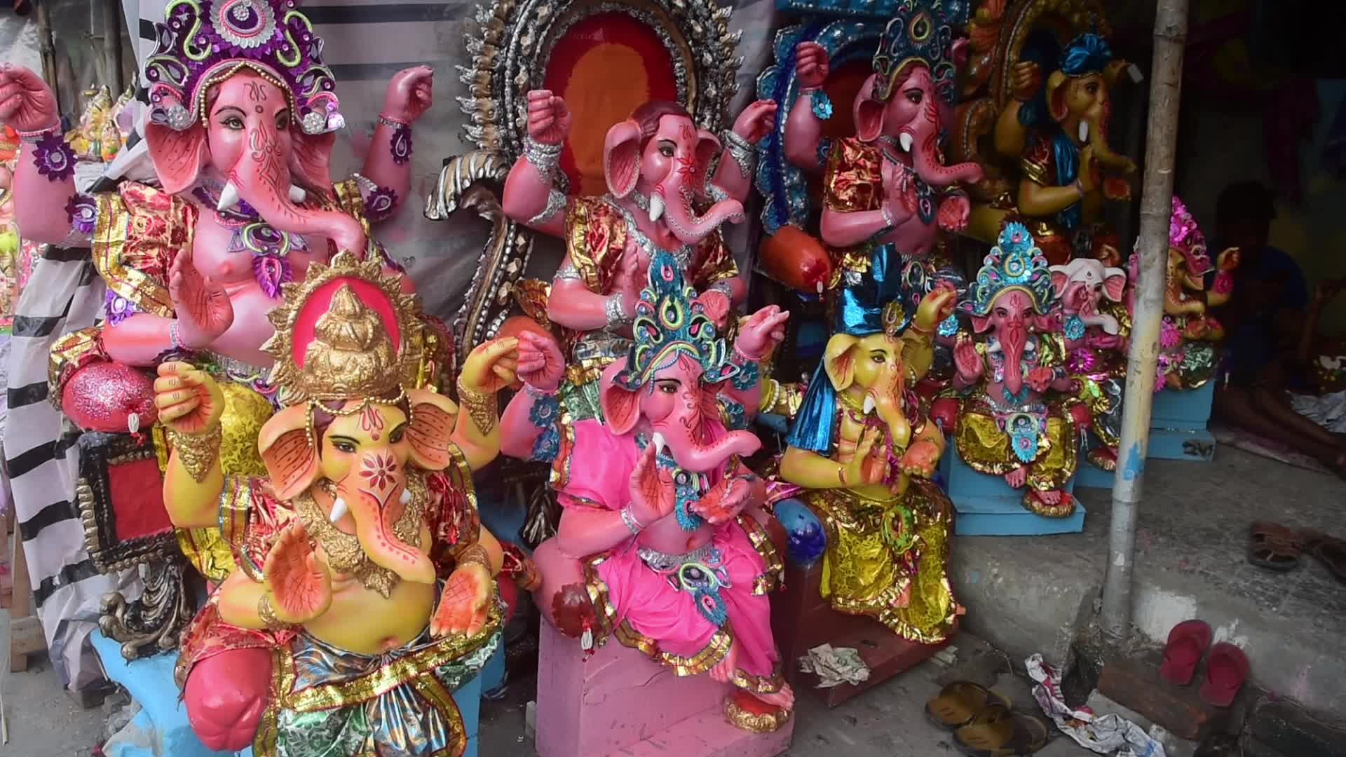 Preparation Of Ganesh Chaturthi Festival In Kolkata