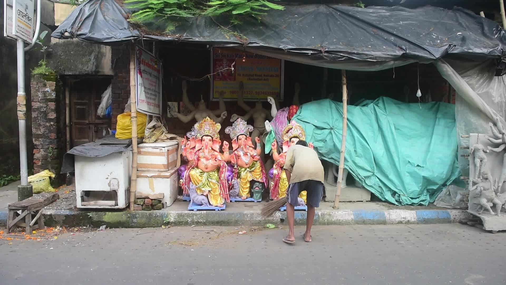 Preparation Of Ganesh Chaturthi Festival In Kolkata