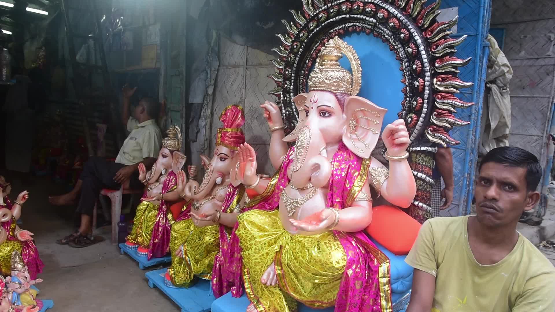 Preparation Of Ganesh Chaturthi Festival In Kolkata