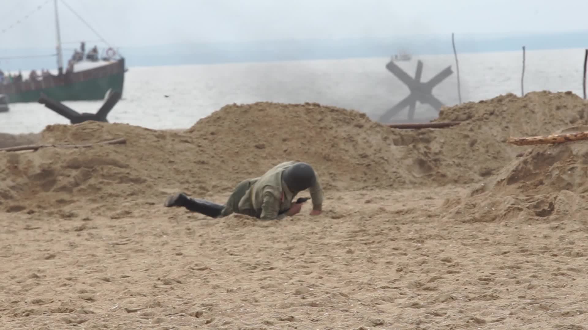 D-Day Reenactment: WWII Landing On Omaha Beach