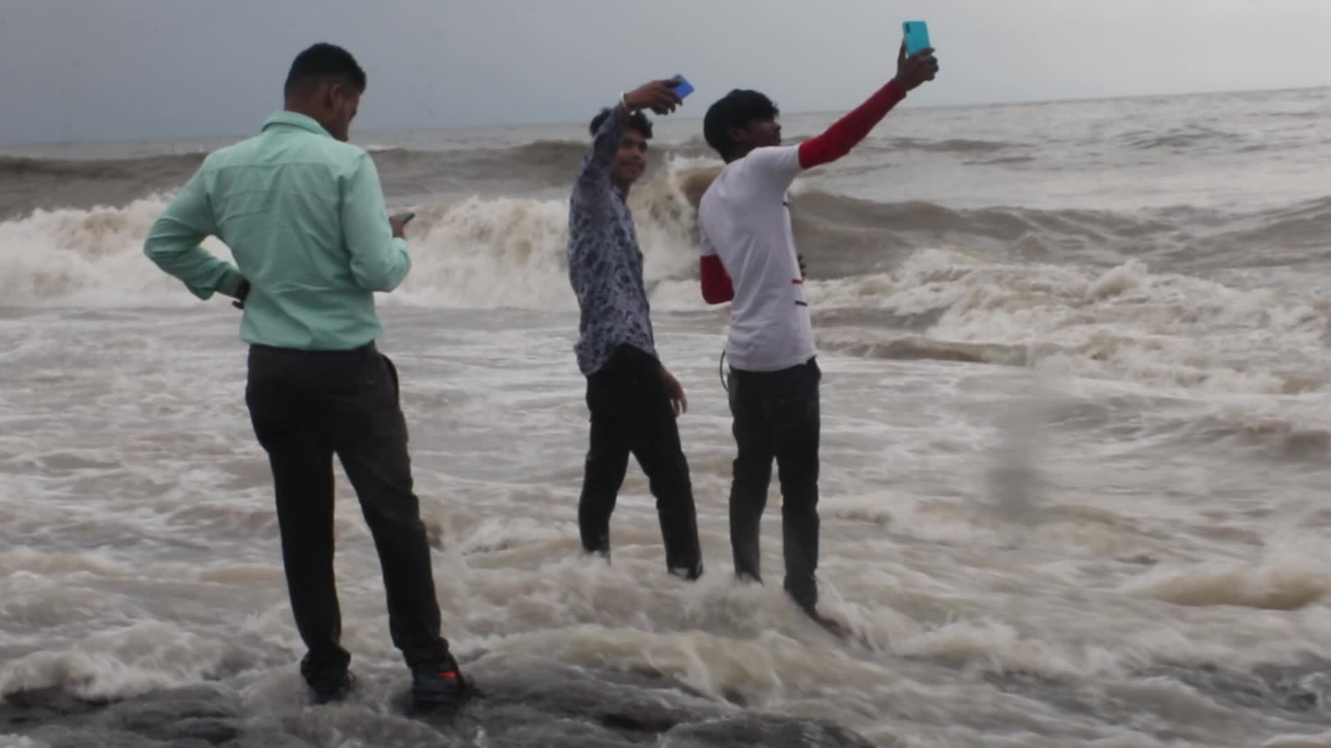 High tide in Mumbai, India