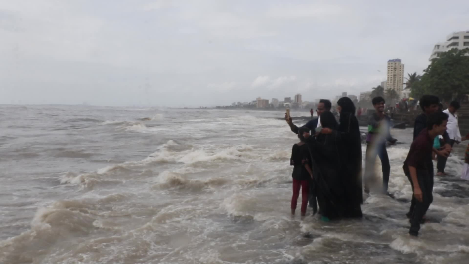 High tide in Mumbai, India