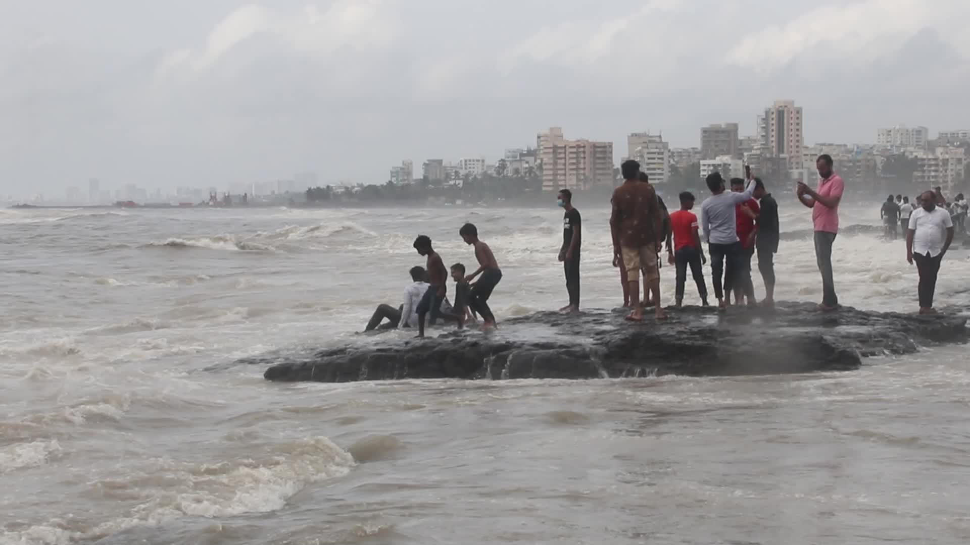High tide in Mumbai, India