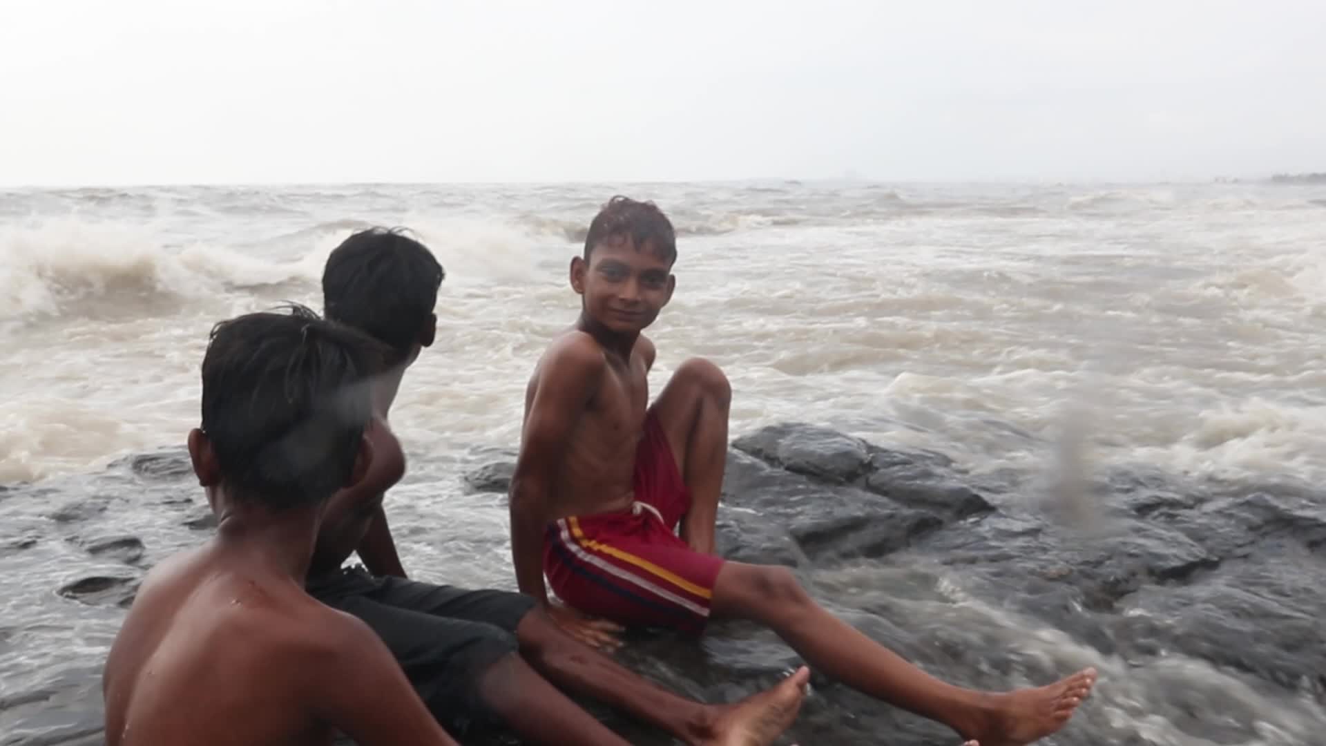 High tide in Mumbai, India