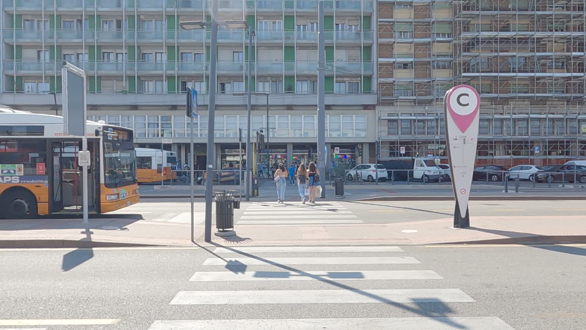 Exteriors of the Padua bus station