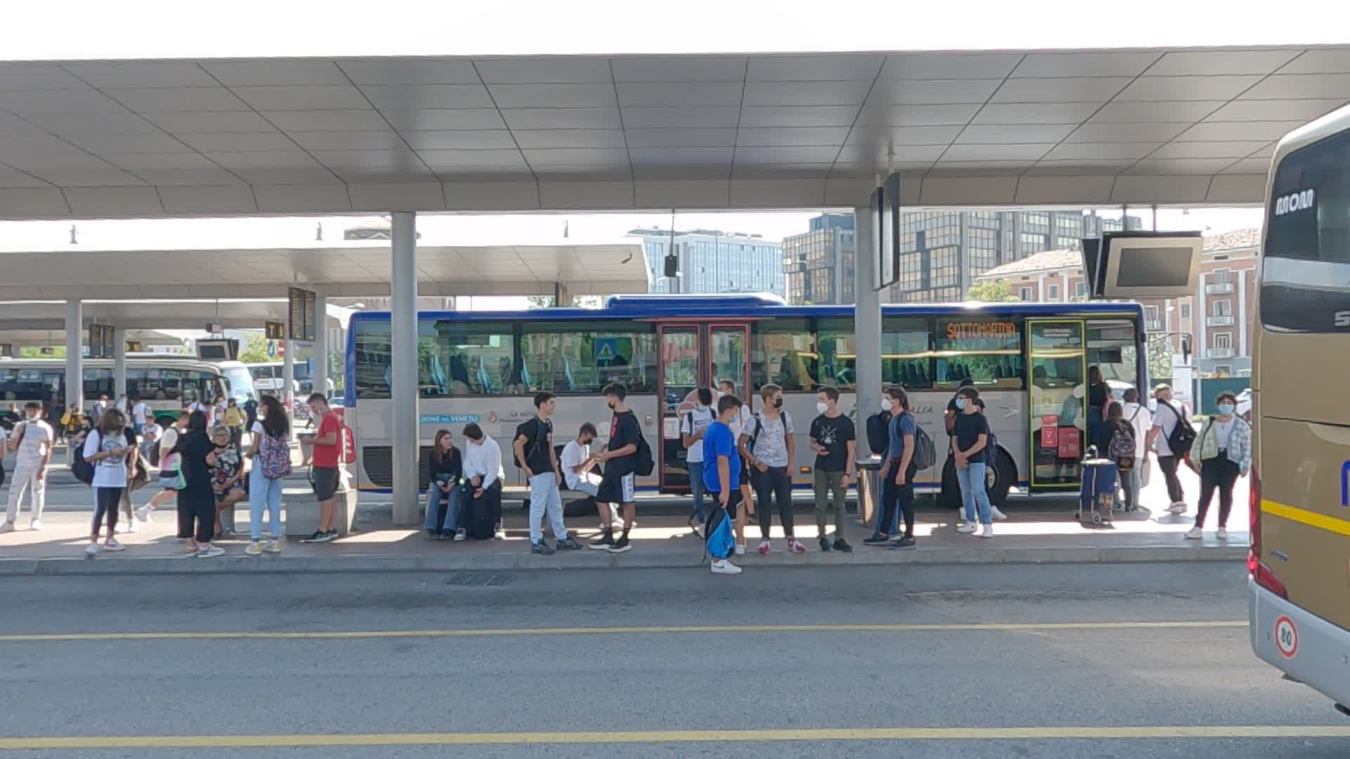 Exteriors of the Padua bus station
