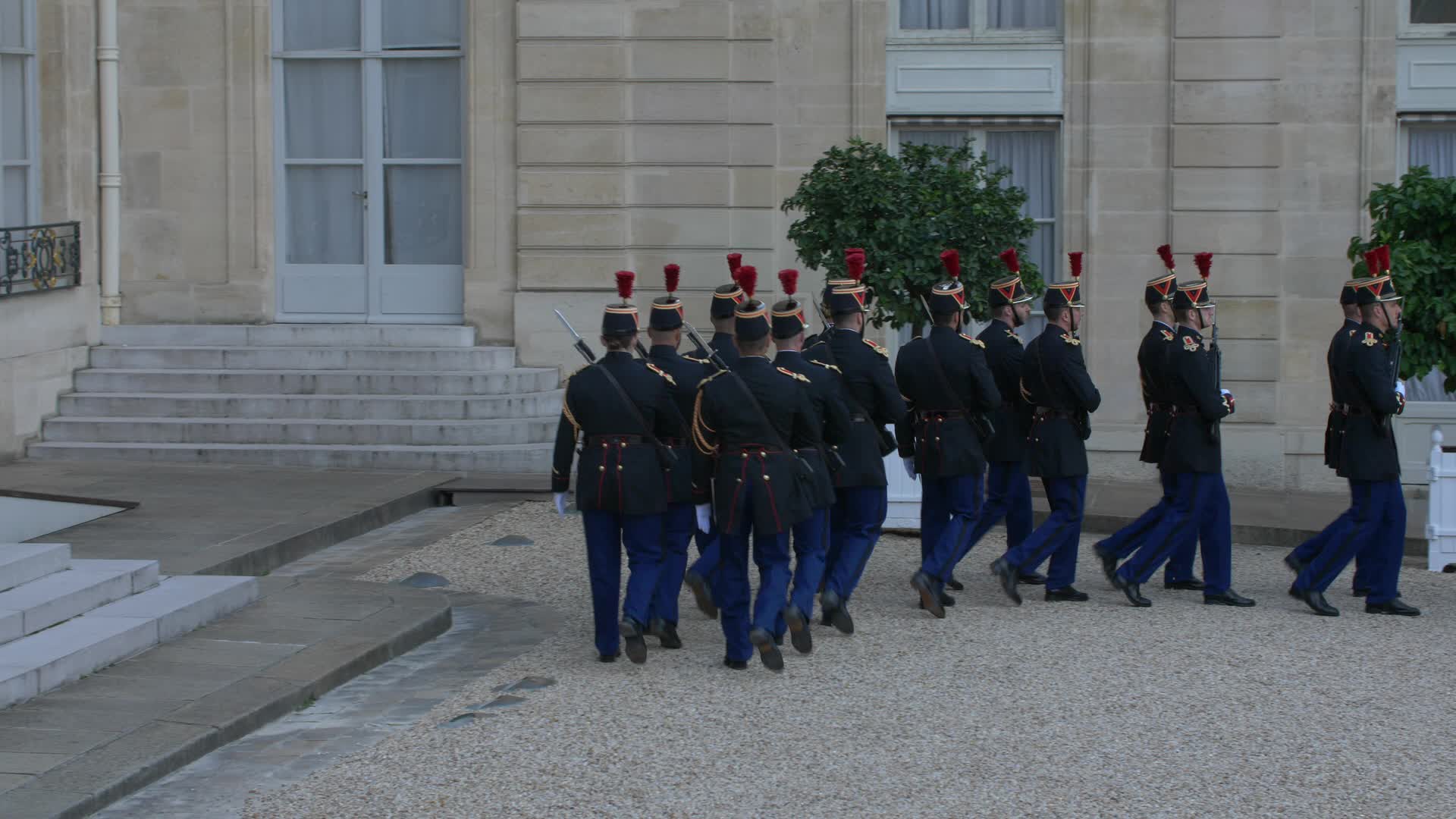French President Emmanuel Macron Hosts German Chancellor Angela Merkel At Elysee Palace