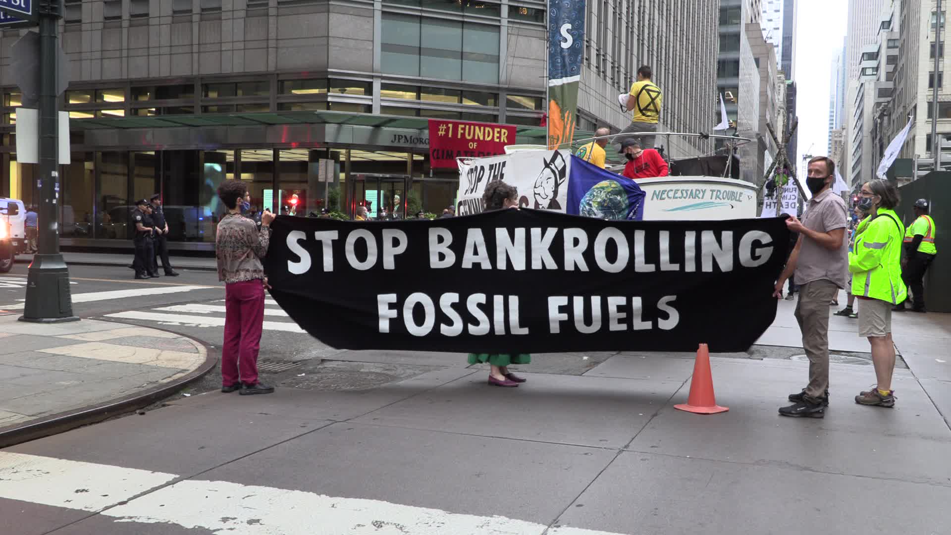 NYC: Extinction Rebellion protest to demand JP Morgan stop fossil fuel investment