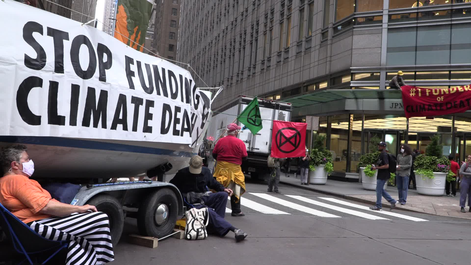 NYC: Extinction Rebellion protest to demand JP Morgan stop fossil fuel investment