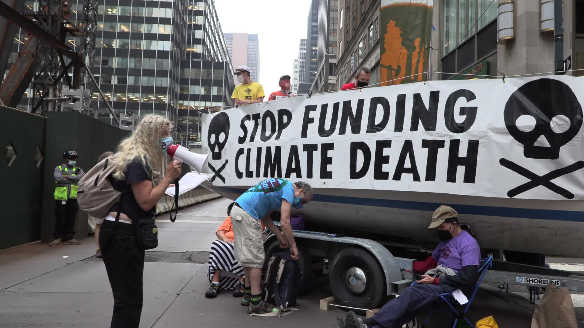 NYC: Extinction Rebellion protest to demand JP Morgan stop fossil fuel investment