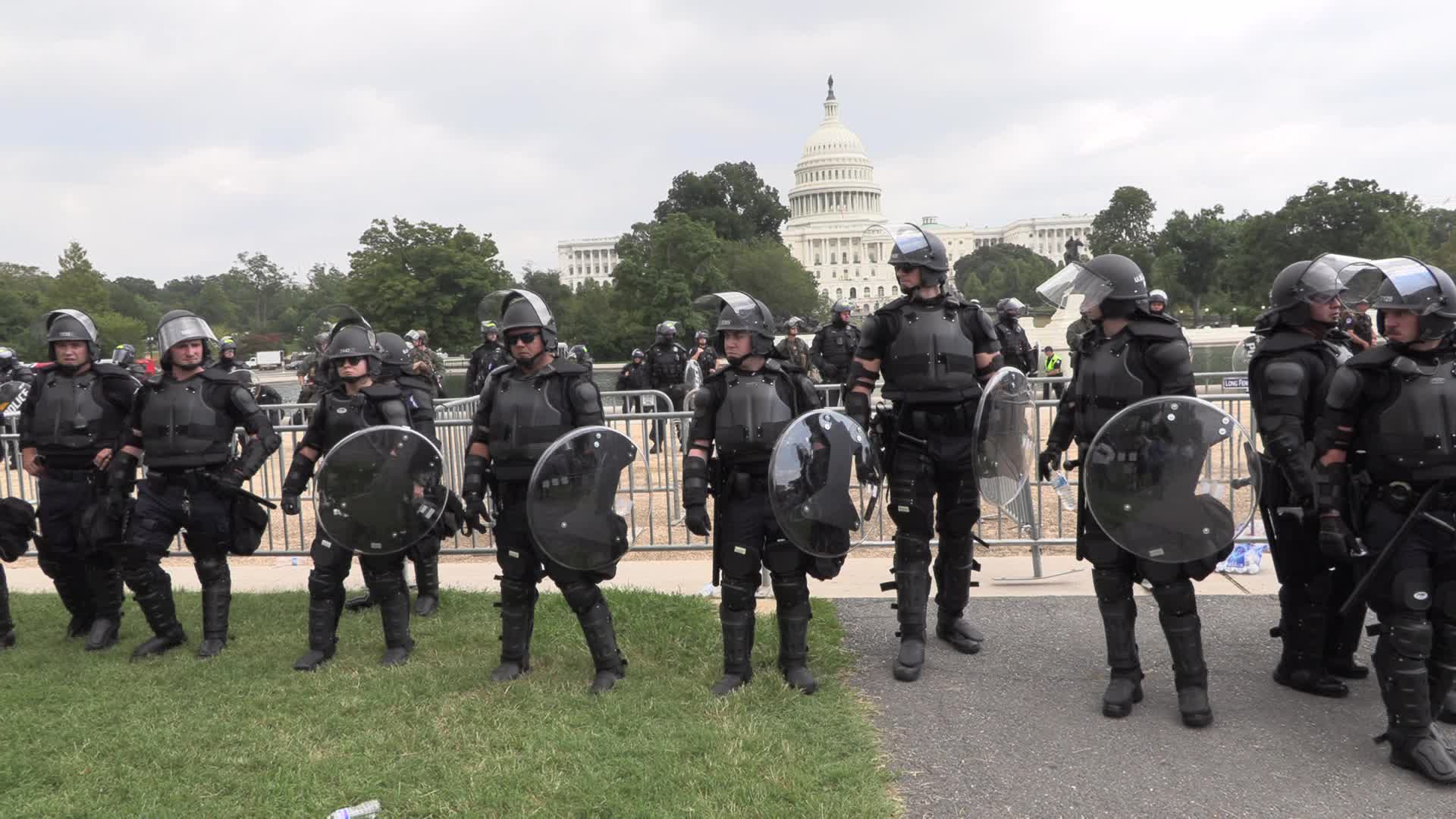 Capitol security during Justice for J6 rally