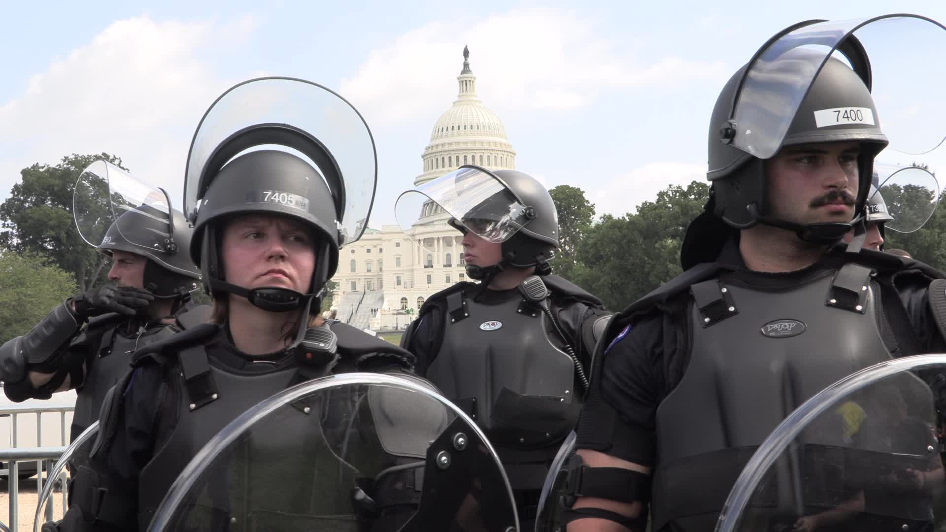 Capitol security during Justice for J6 rally