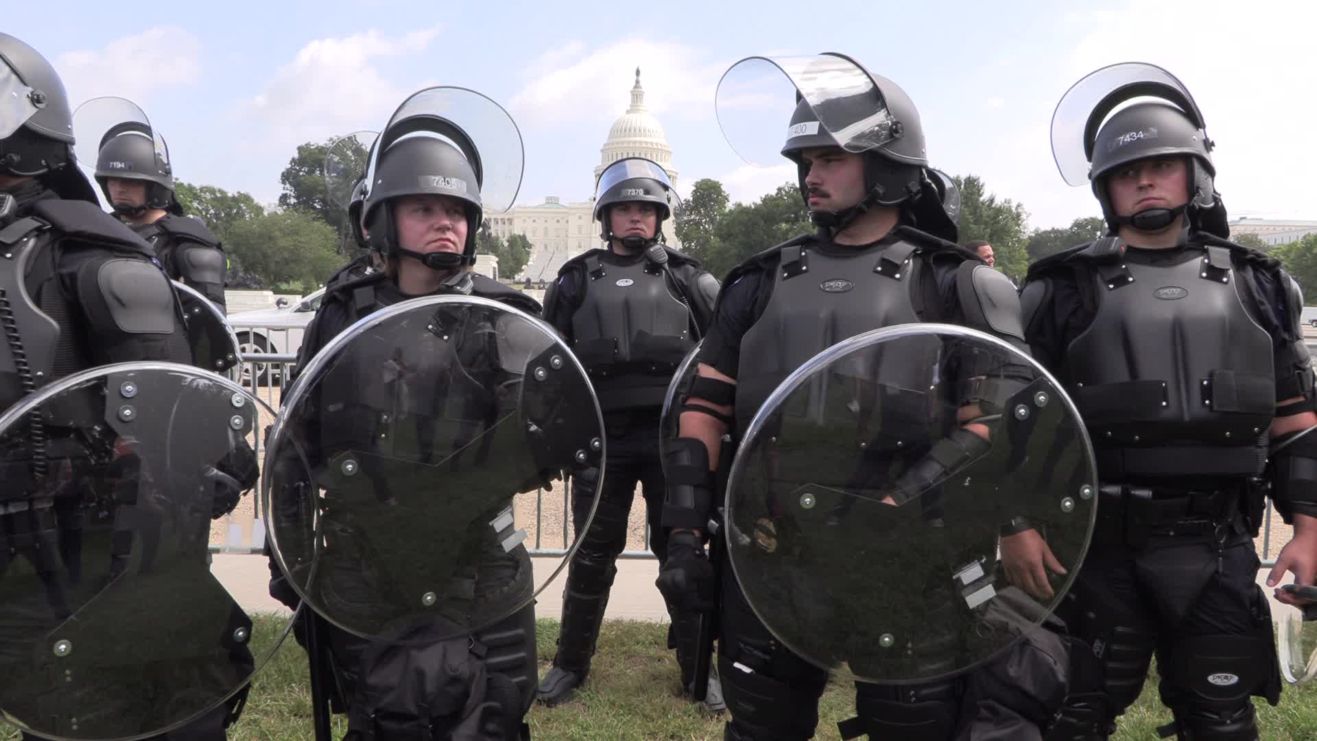 Capitol security during Justice for J6 rally