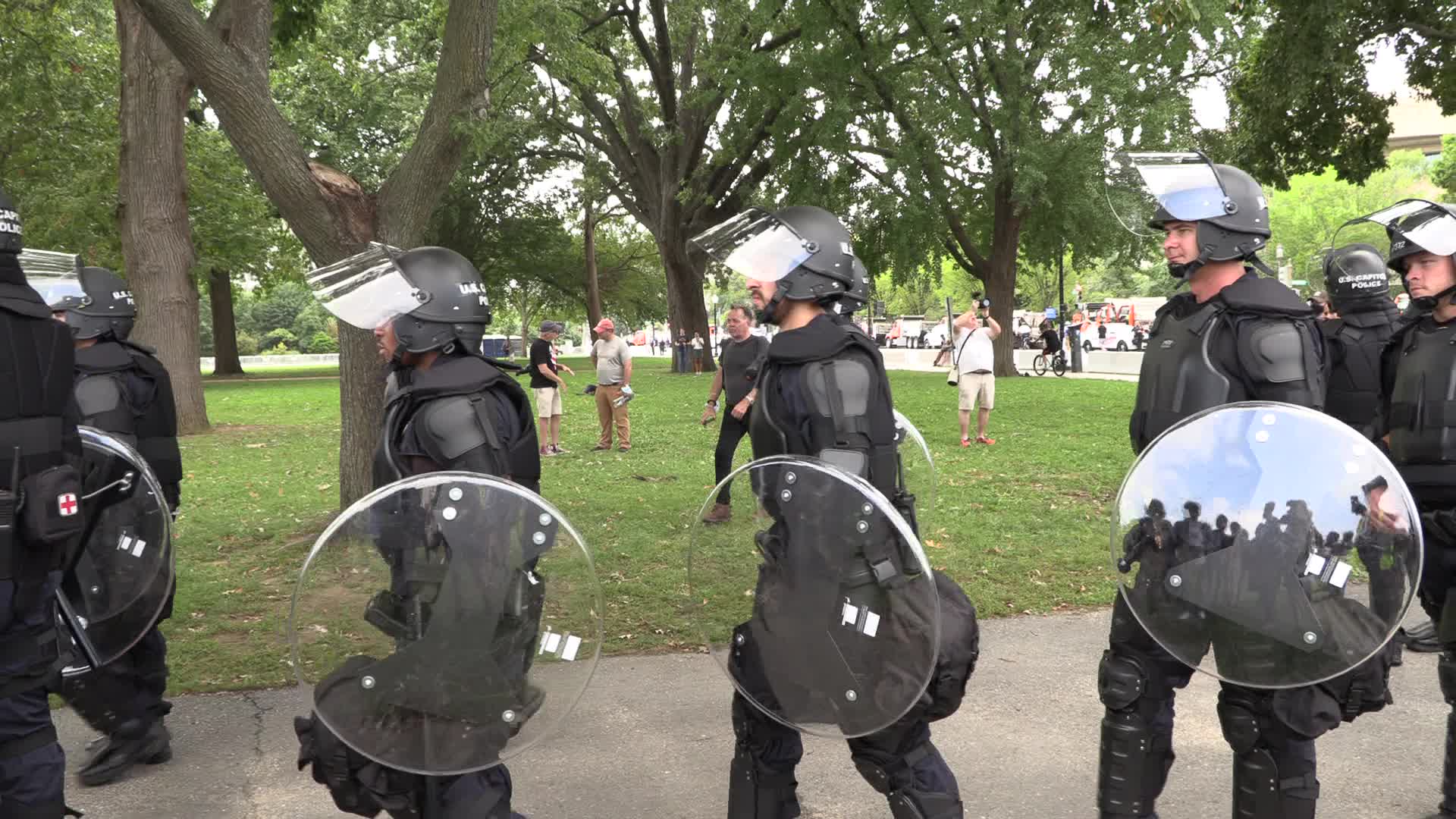 Capitol security during Justice for J6 rally