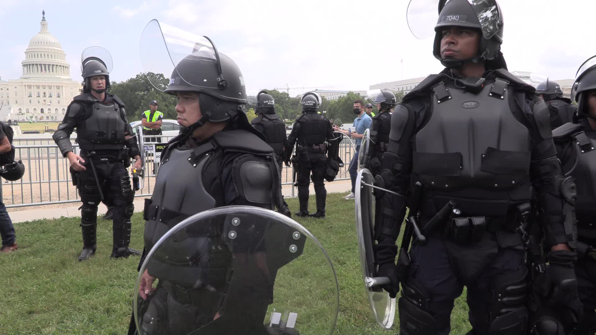 Capitol security during Justice for J6 rally