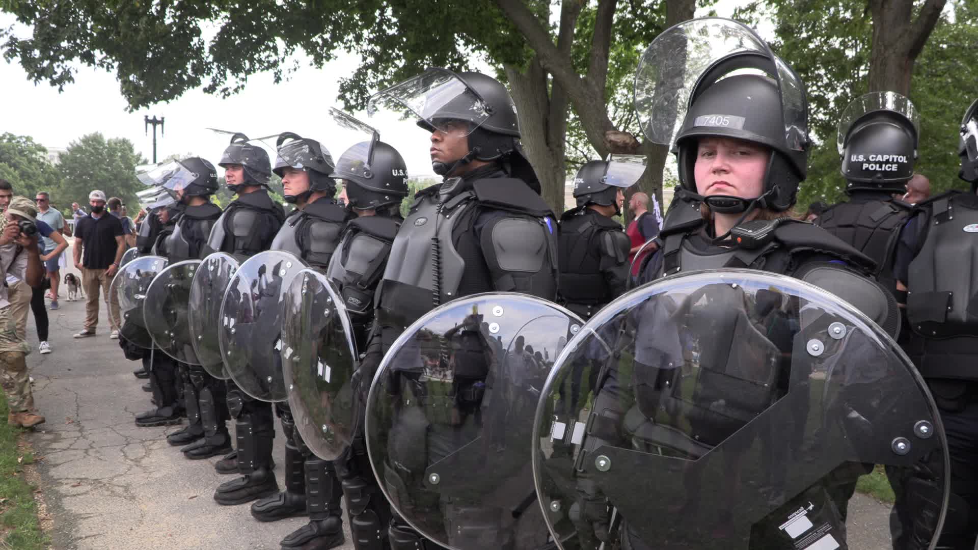 Capitol security during Justice for J6 rally