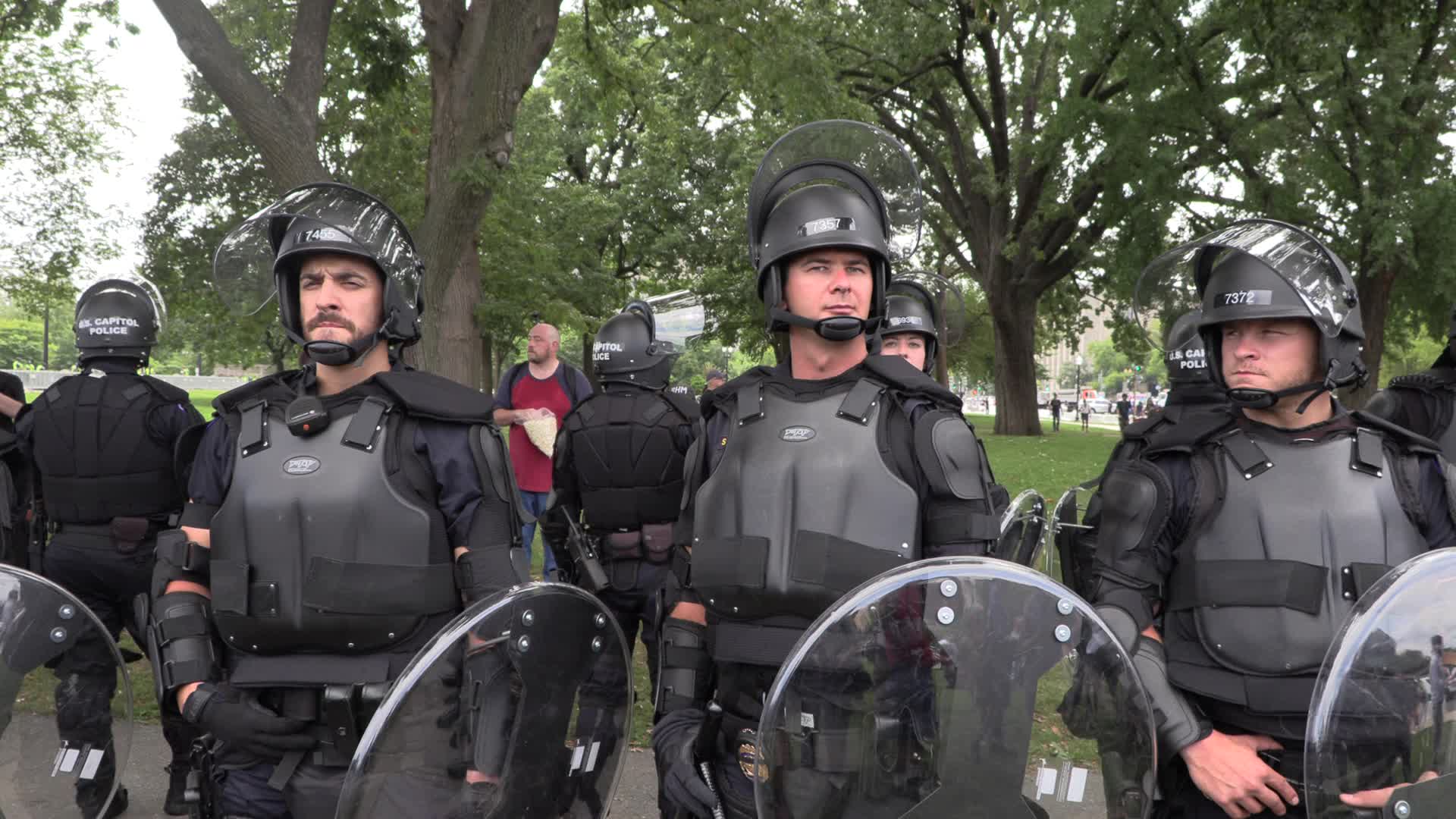 Capitol security during Justice for J6 rally