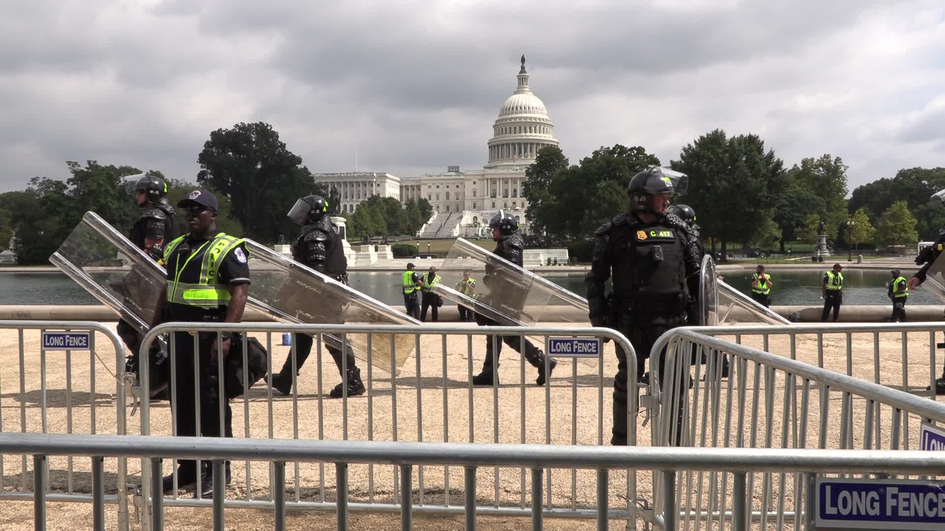 Capitol security during Justice for J6 rally