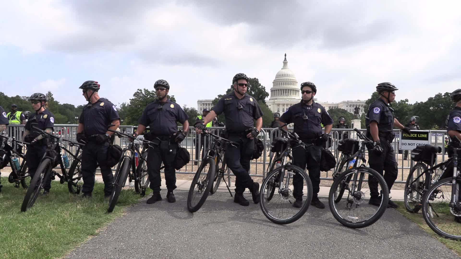 Capitol security during Justice for J6 rally