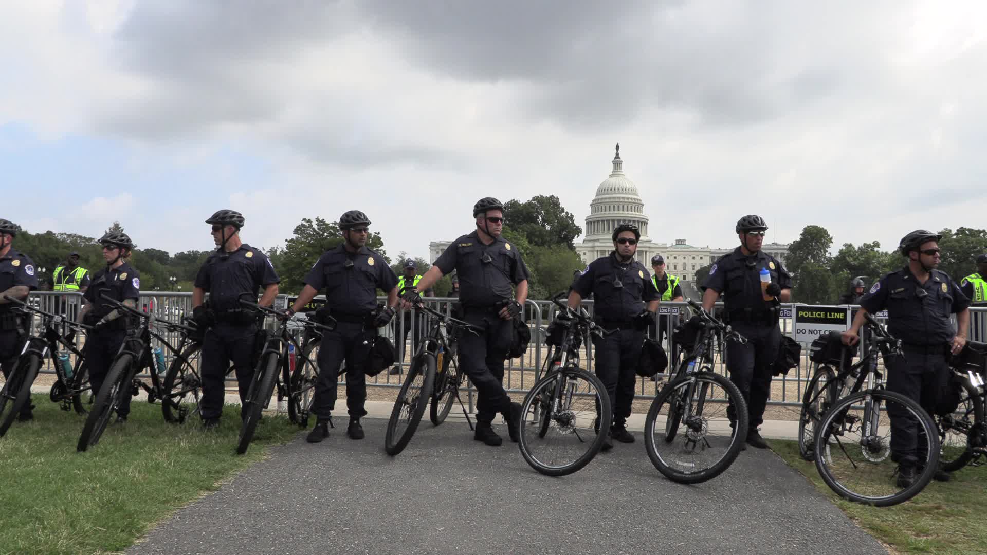 Capitol security during Justice for J6 rally