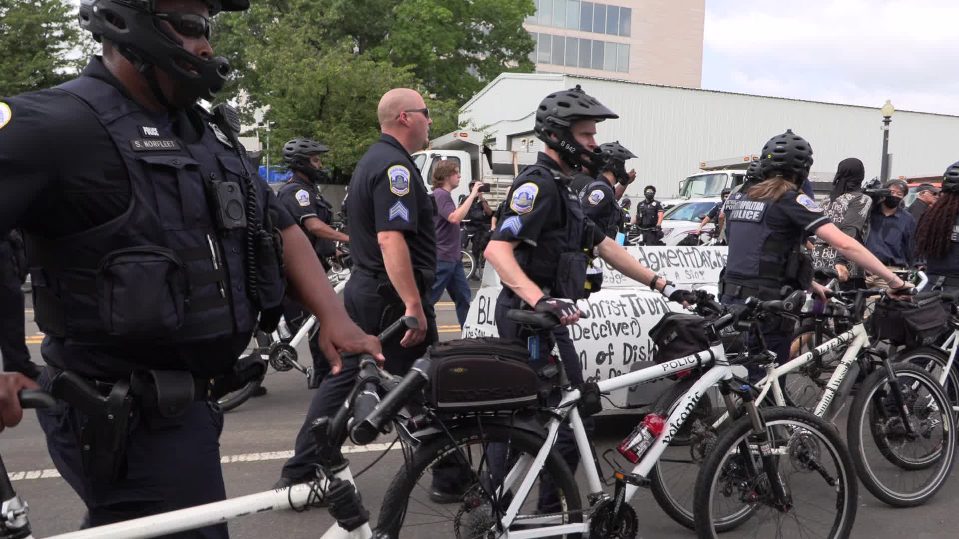 Capitol security during Justice for J6 rally