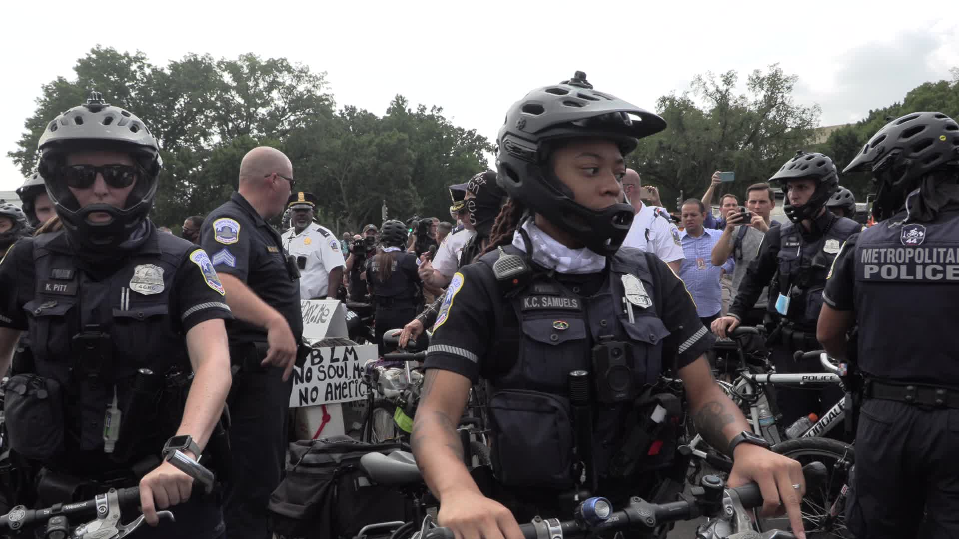 Capitol security during Justice for J6 rally