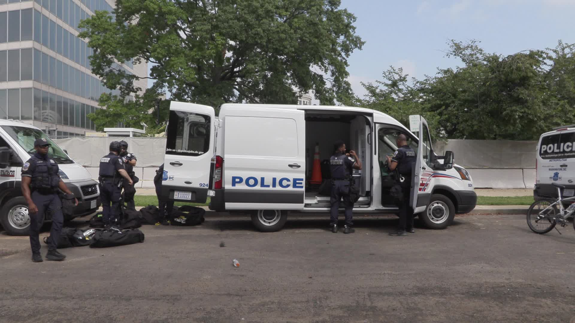Capitol security during Justice for J6 rally
