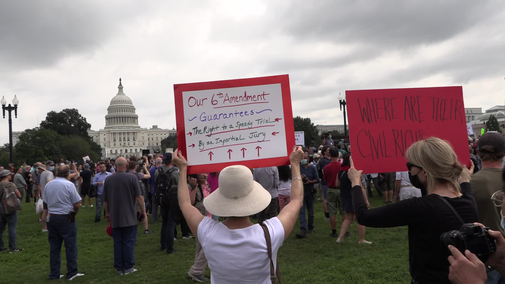 Capitol security during Justice for J6 rally
