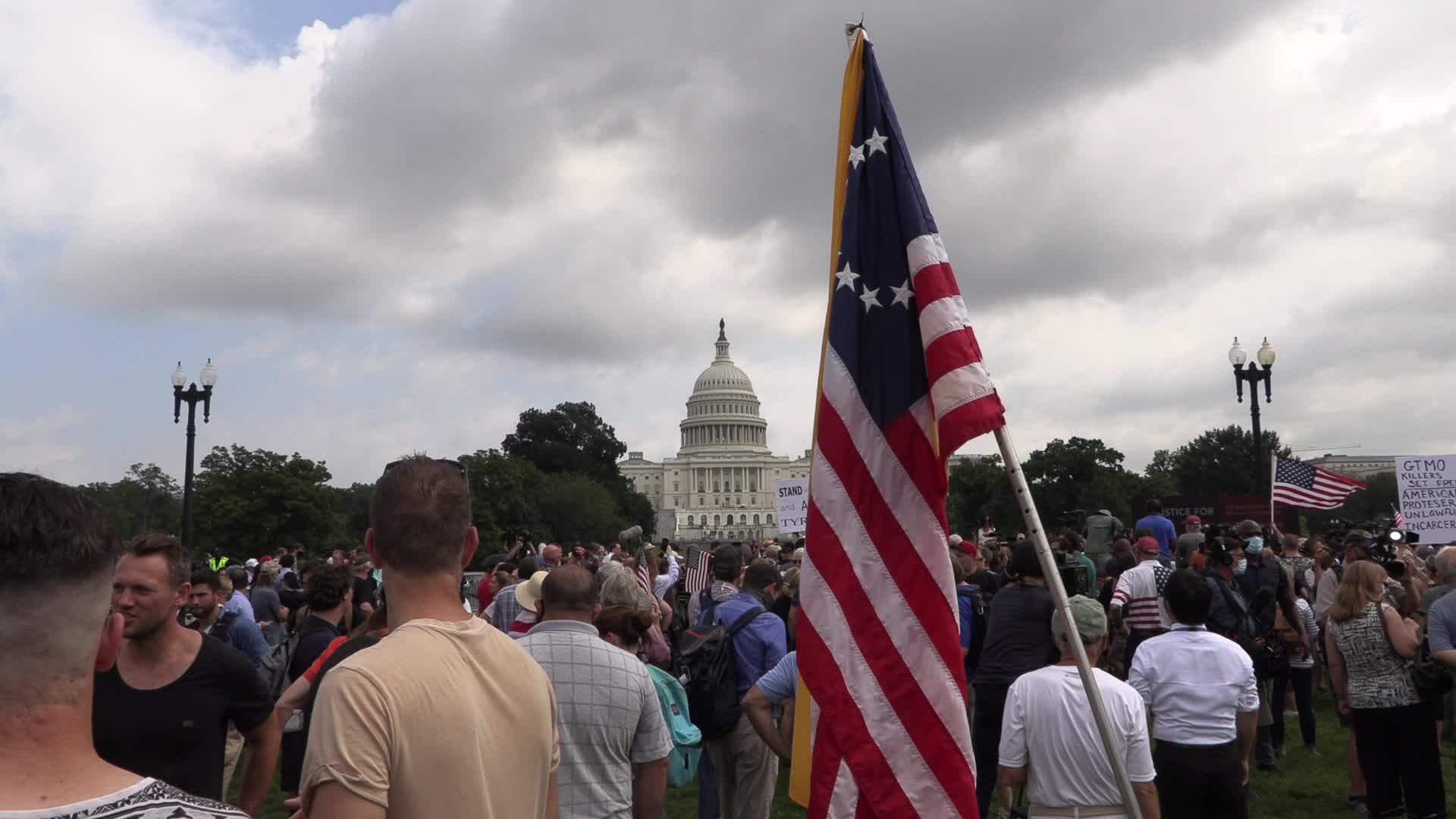 Capitol security during Justice for J6 rally