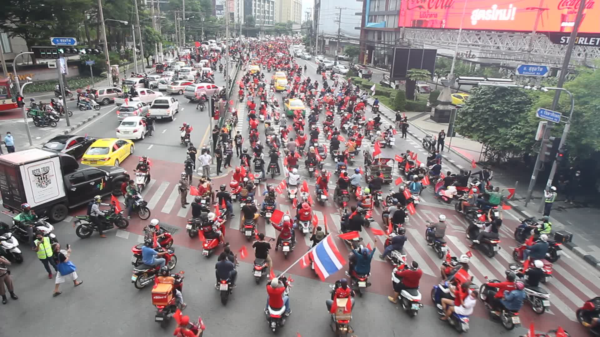 Anti-government protest in Bangkok, Thailand