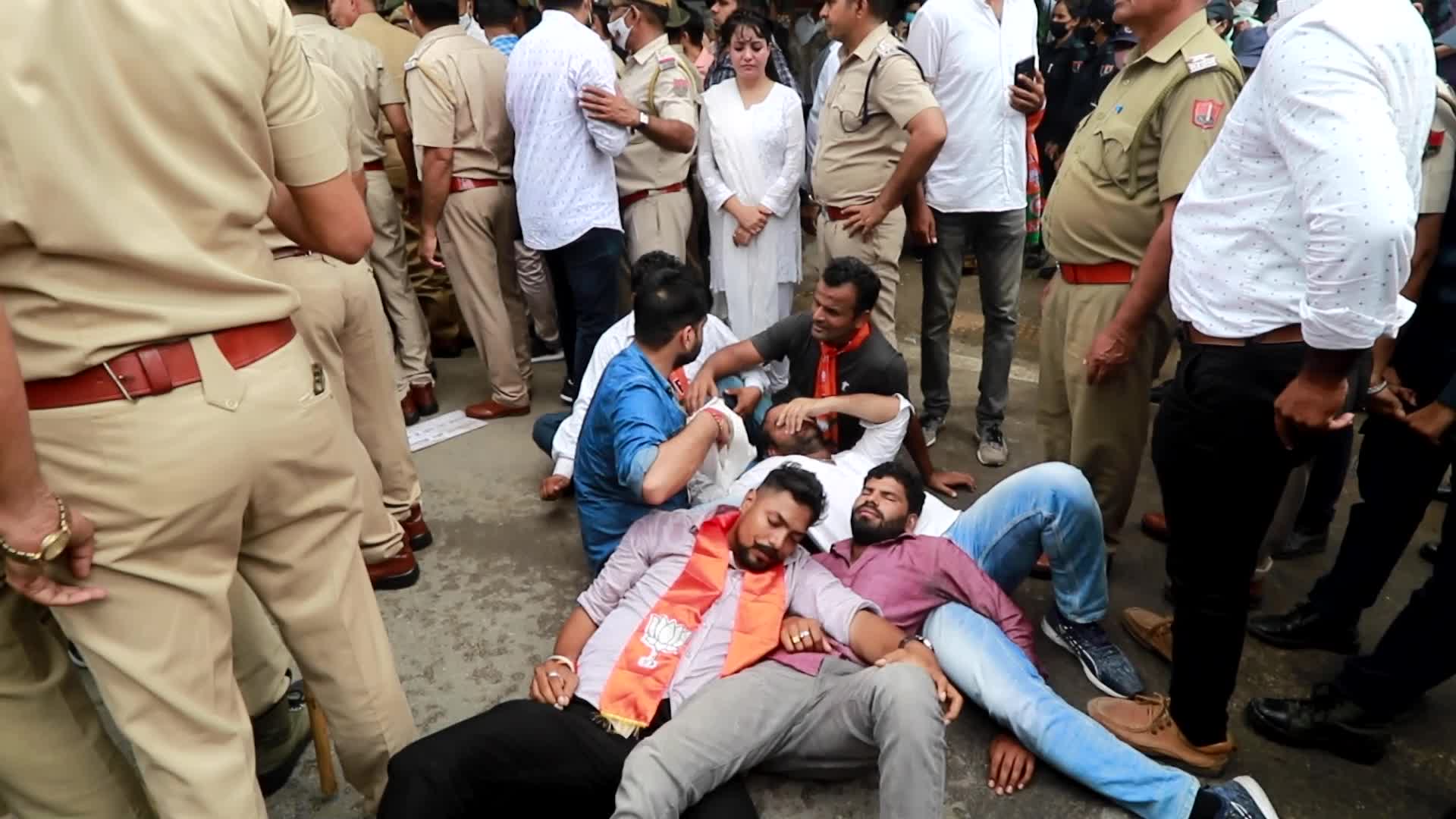 BJP Protest in Jaipur