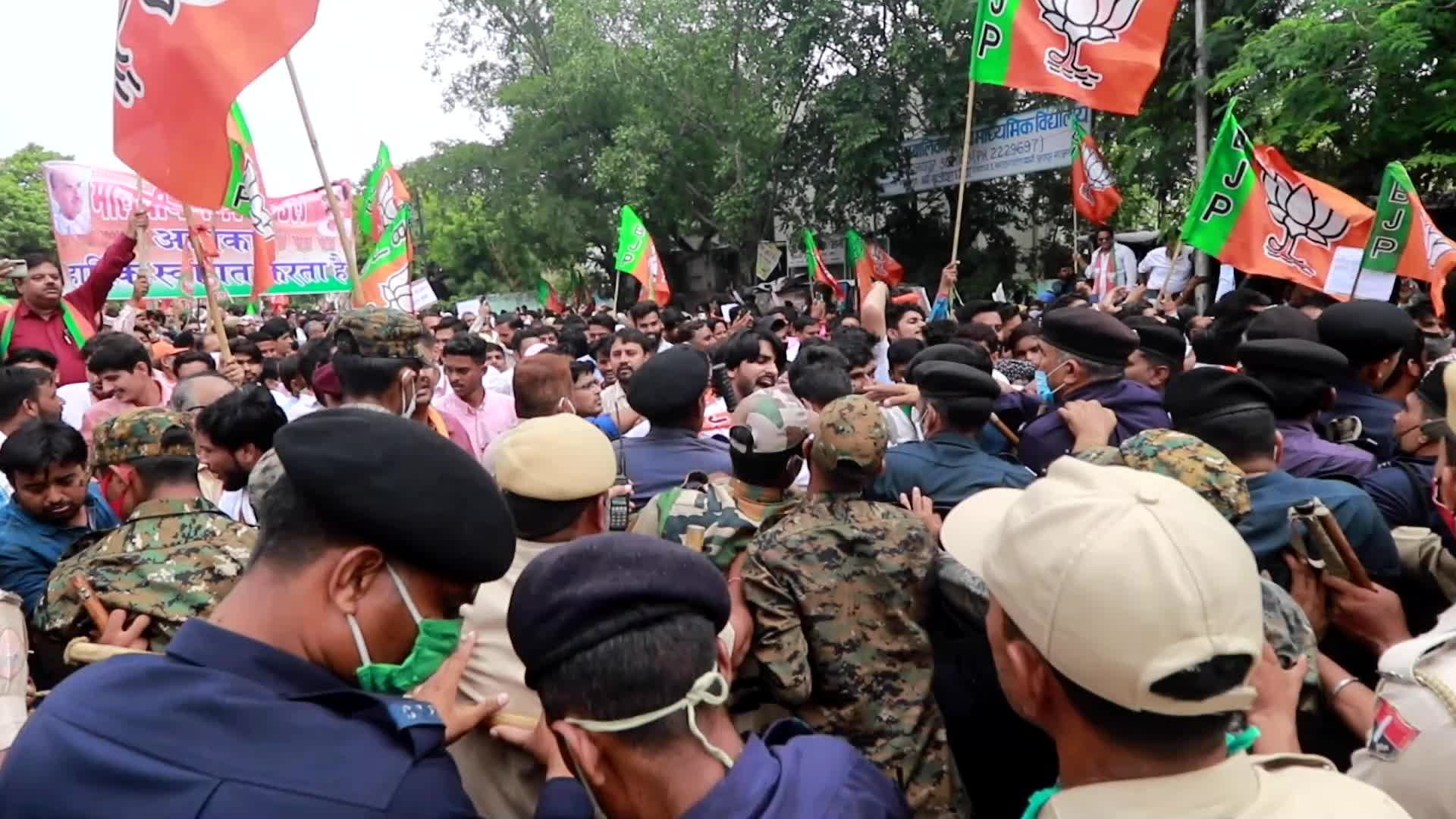 BJP Protest in Jaipur