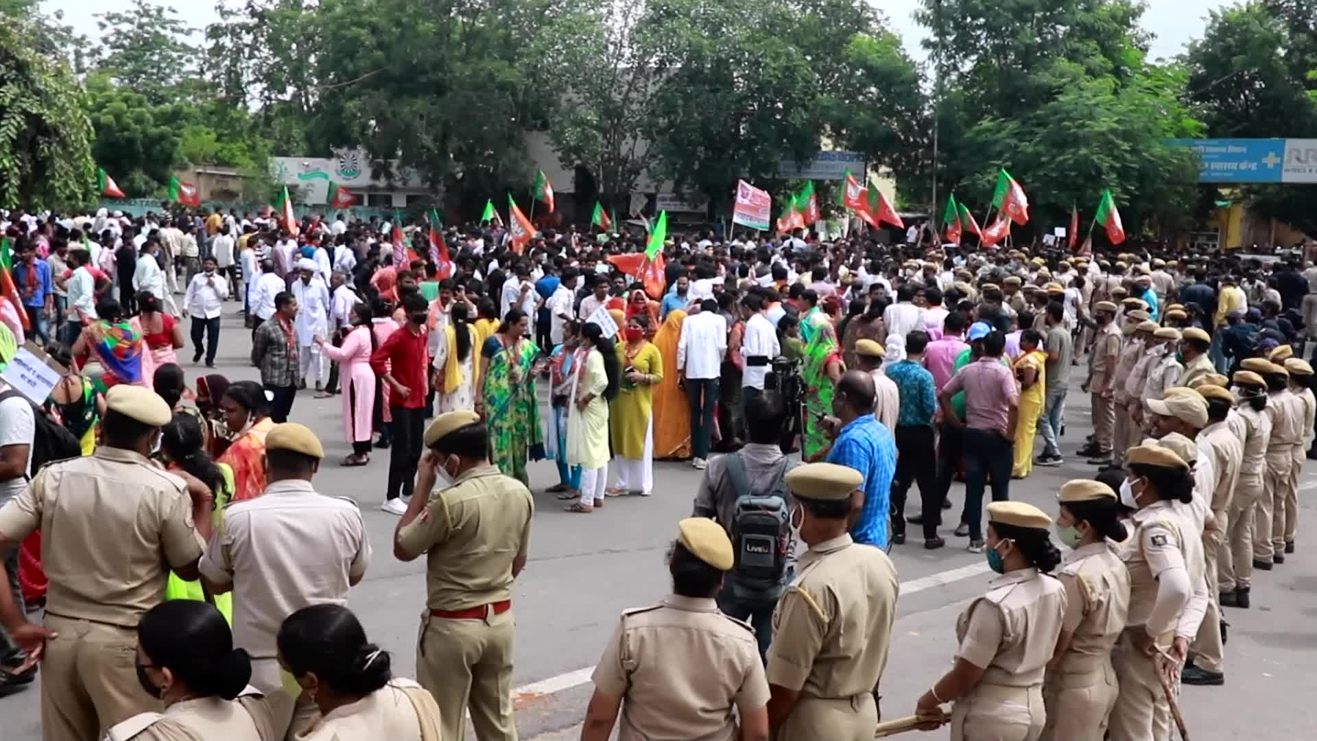 BJP Protest in Jaipur