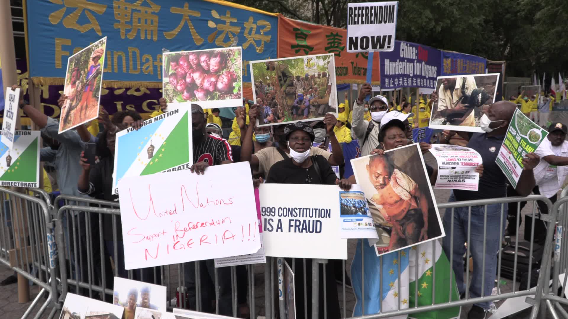 NYC: United Nations General Assembly protests