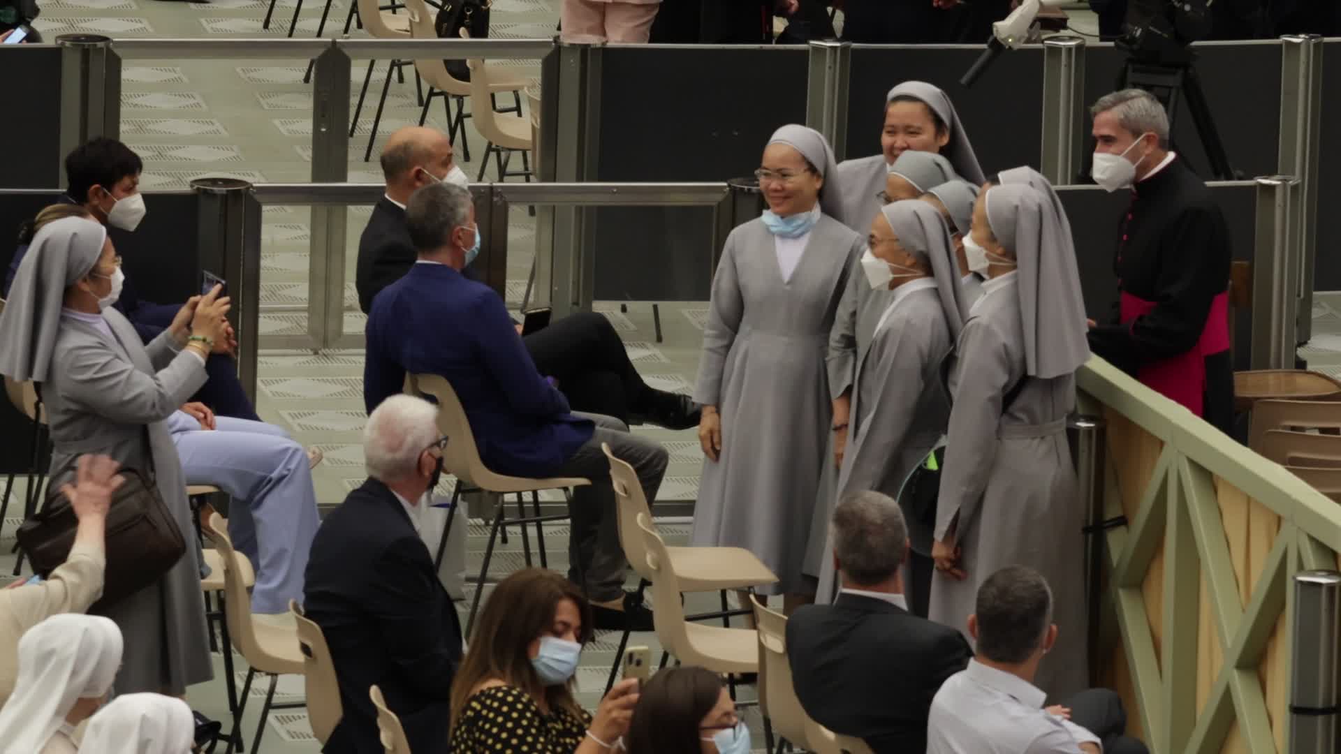 Pope Francis holds his weekly general audience