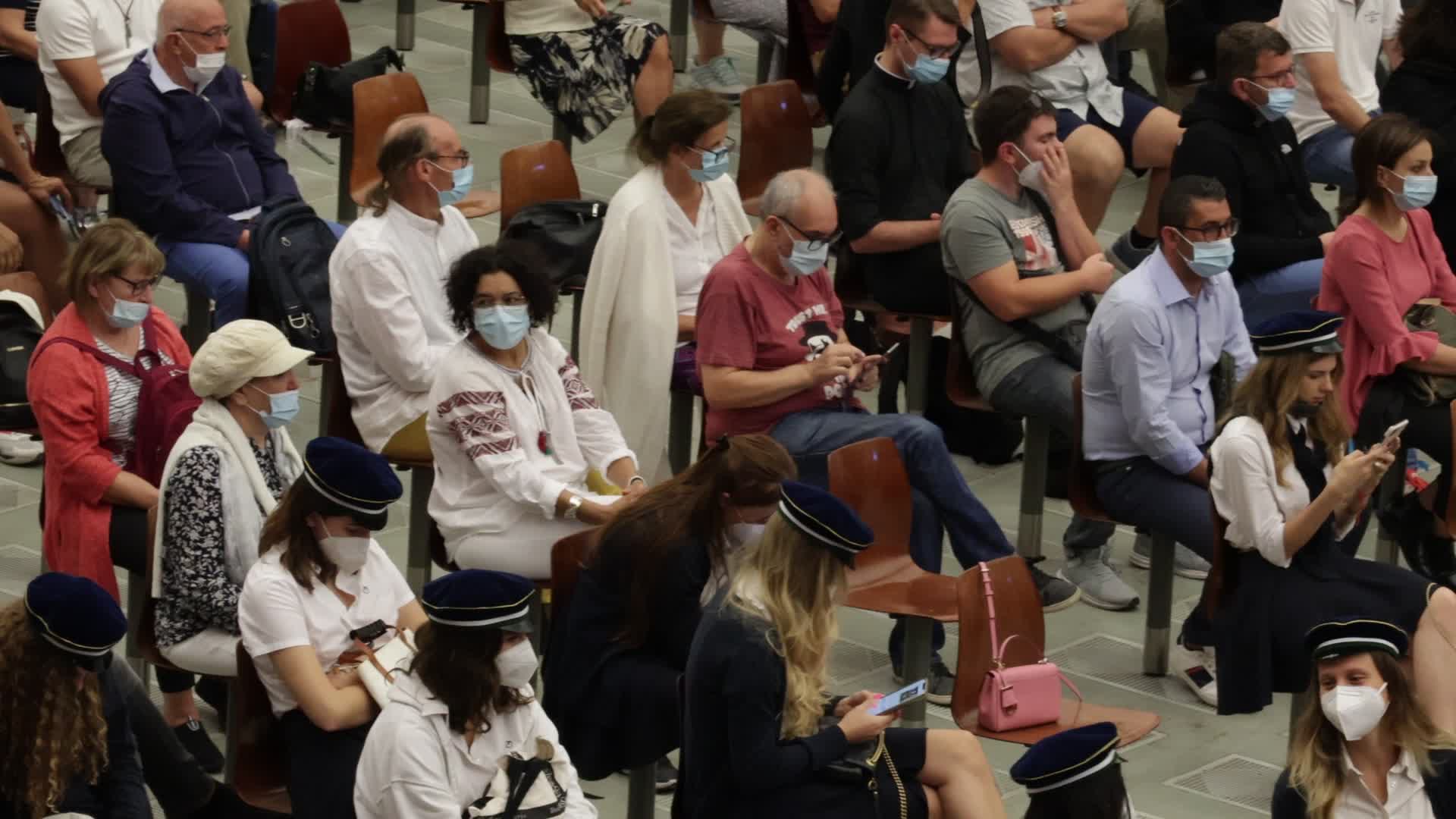 Pope Francis holds his weekly general audience