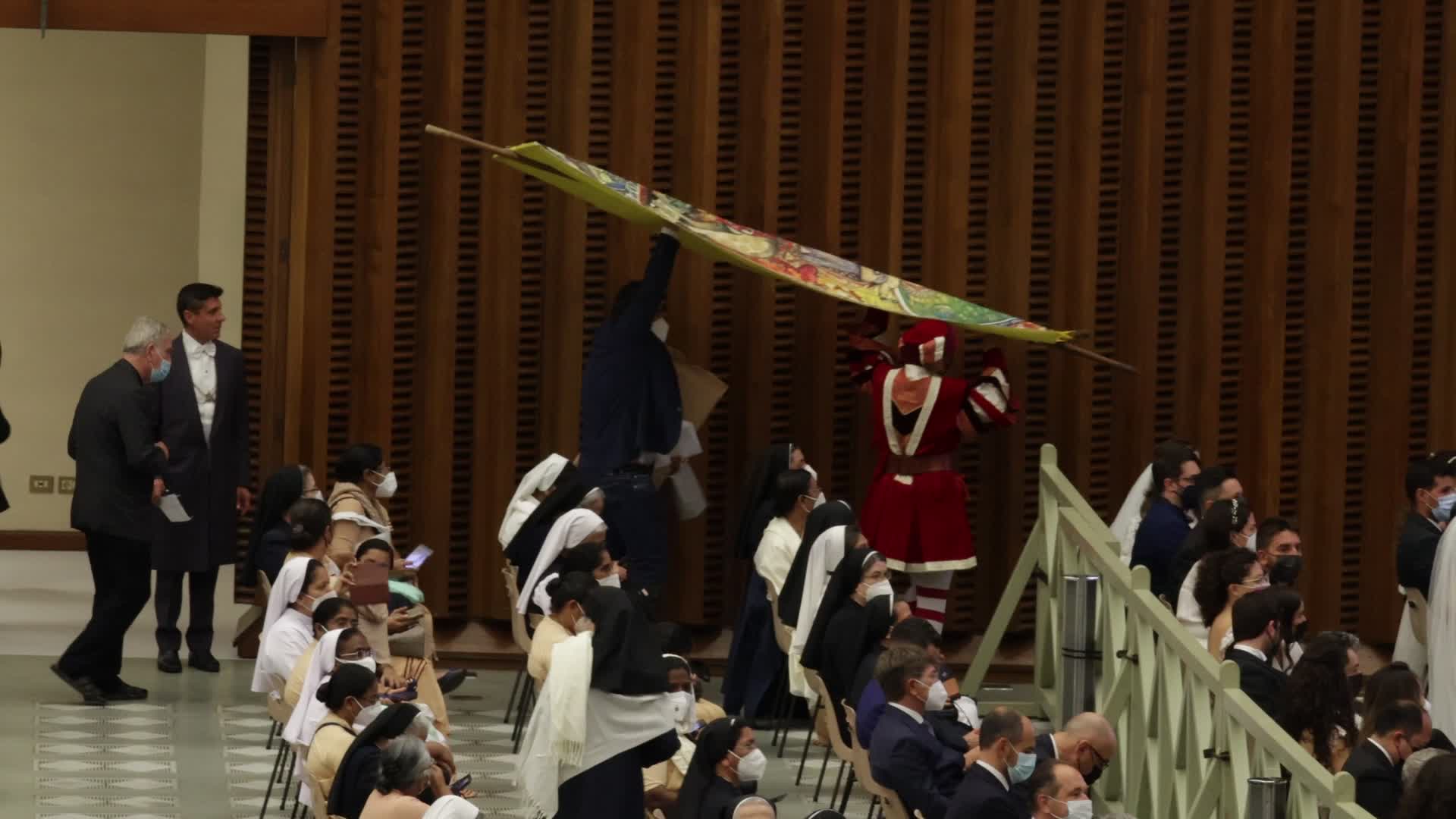 Pope Francis holds his weekly general audience