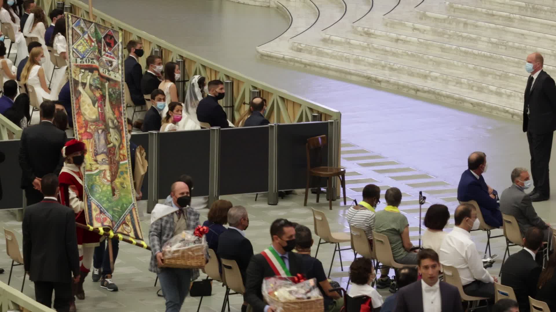 Pope Francis holds his weekly general audience