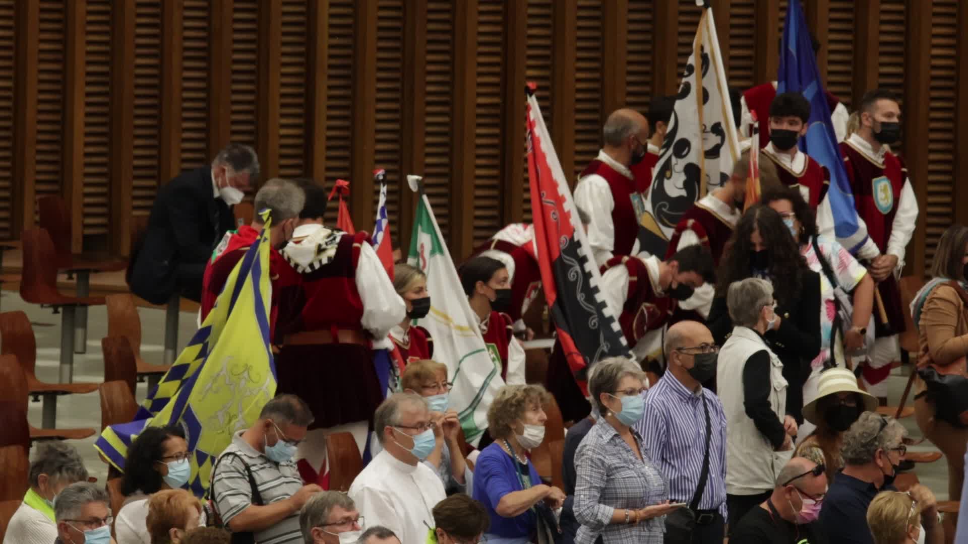 Pope Francis holds his weekly general audience