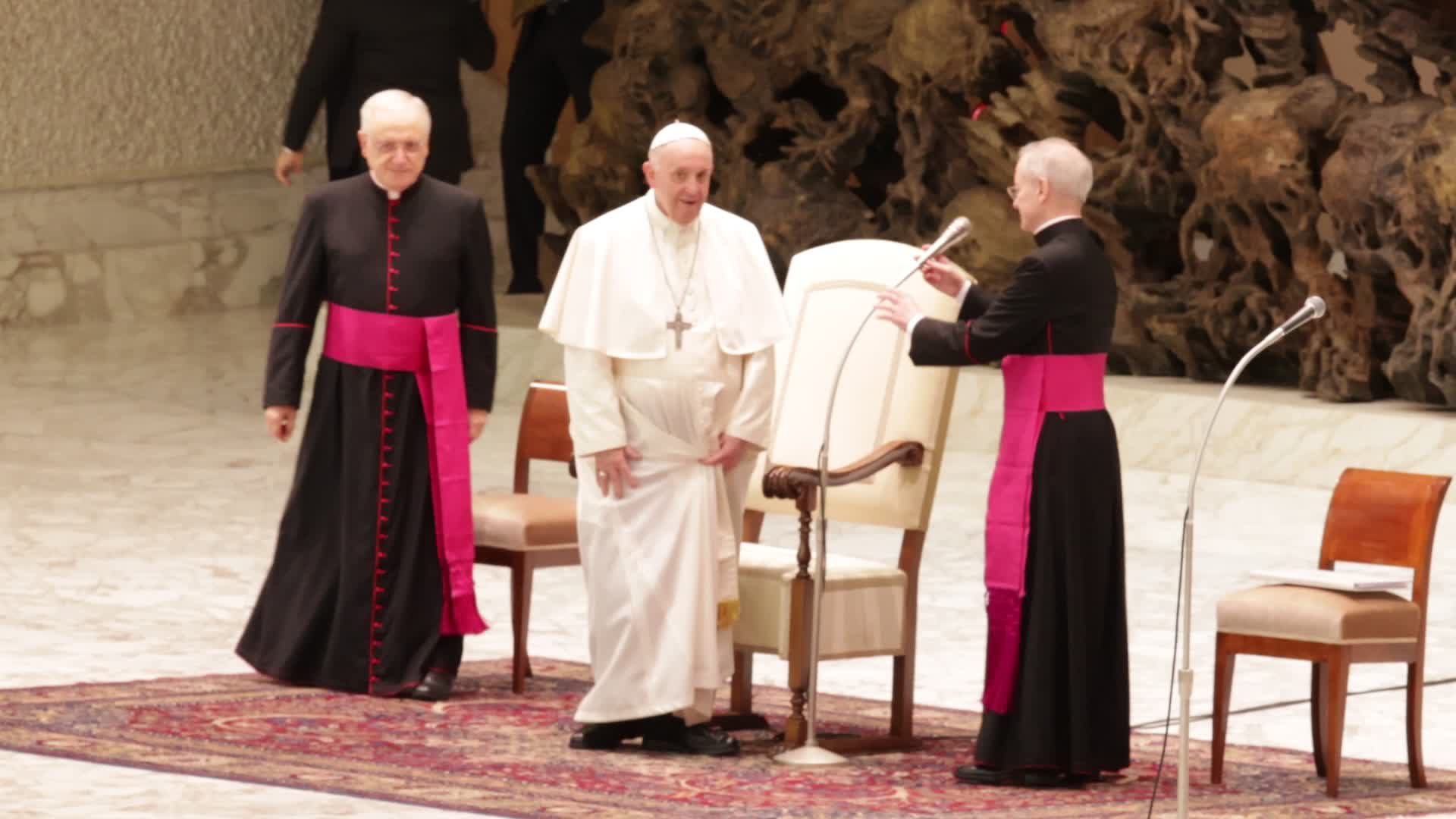 Pope Francis holds his weekly general audience
