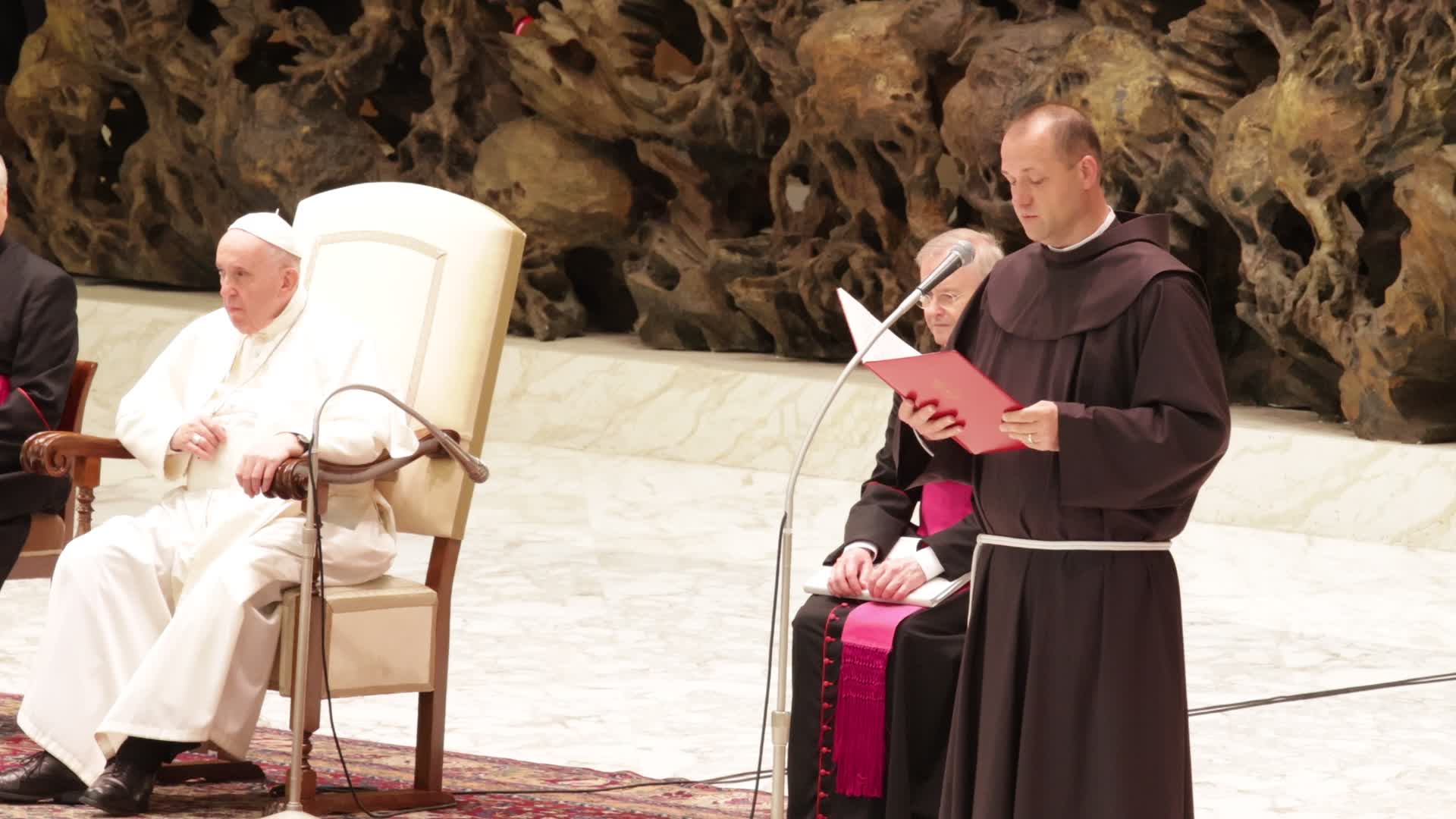 Pope Francis holds his weekly general audience