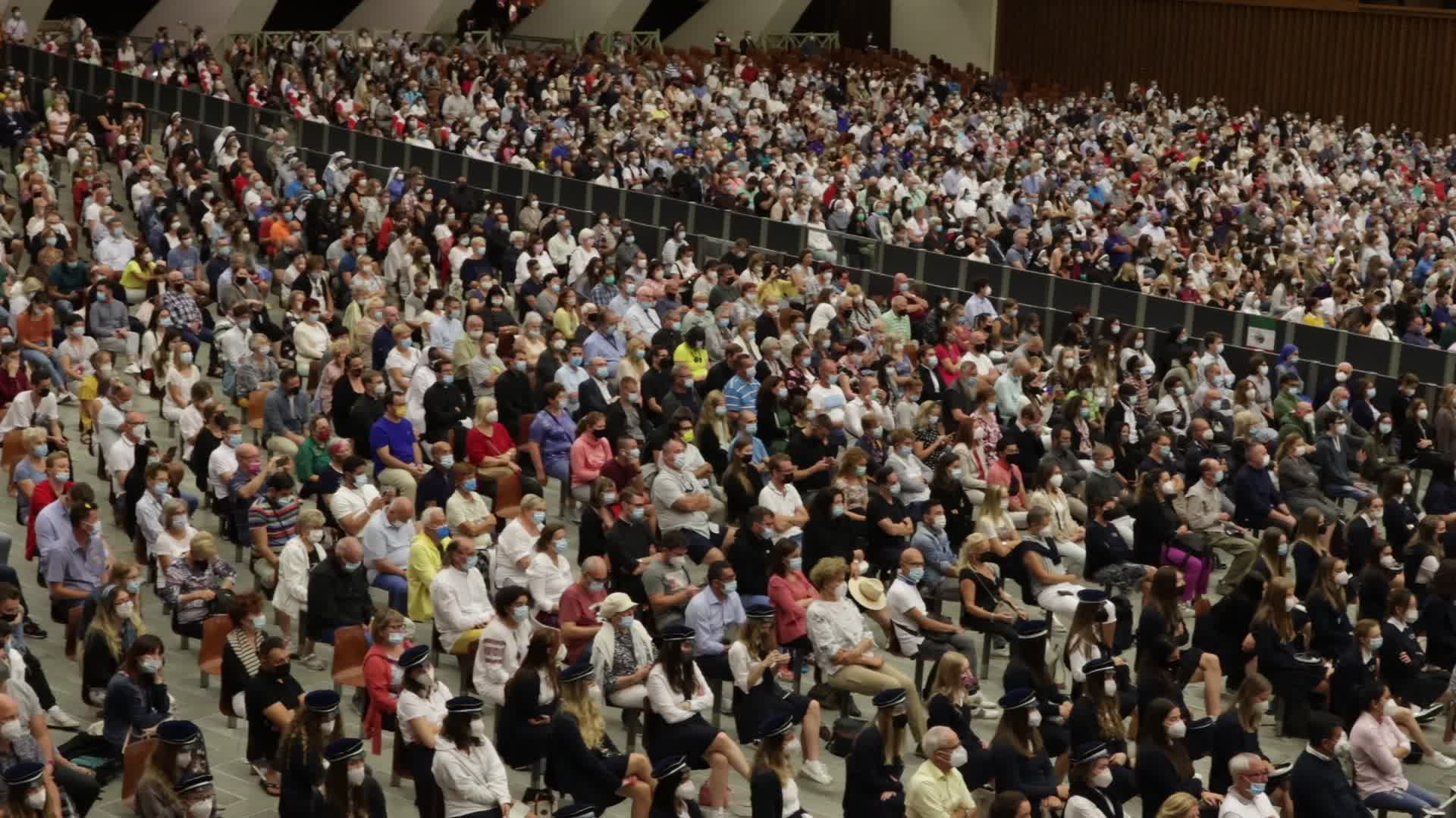 Pope Francis holds his weekly general audience