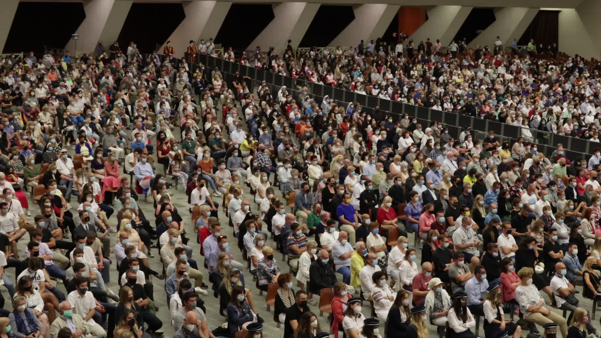 Pope Francis holds his weekly general audience