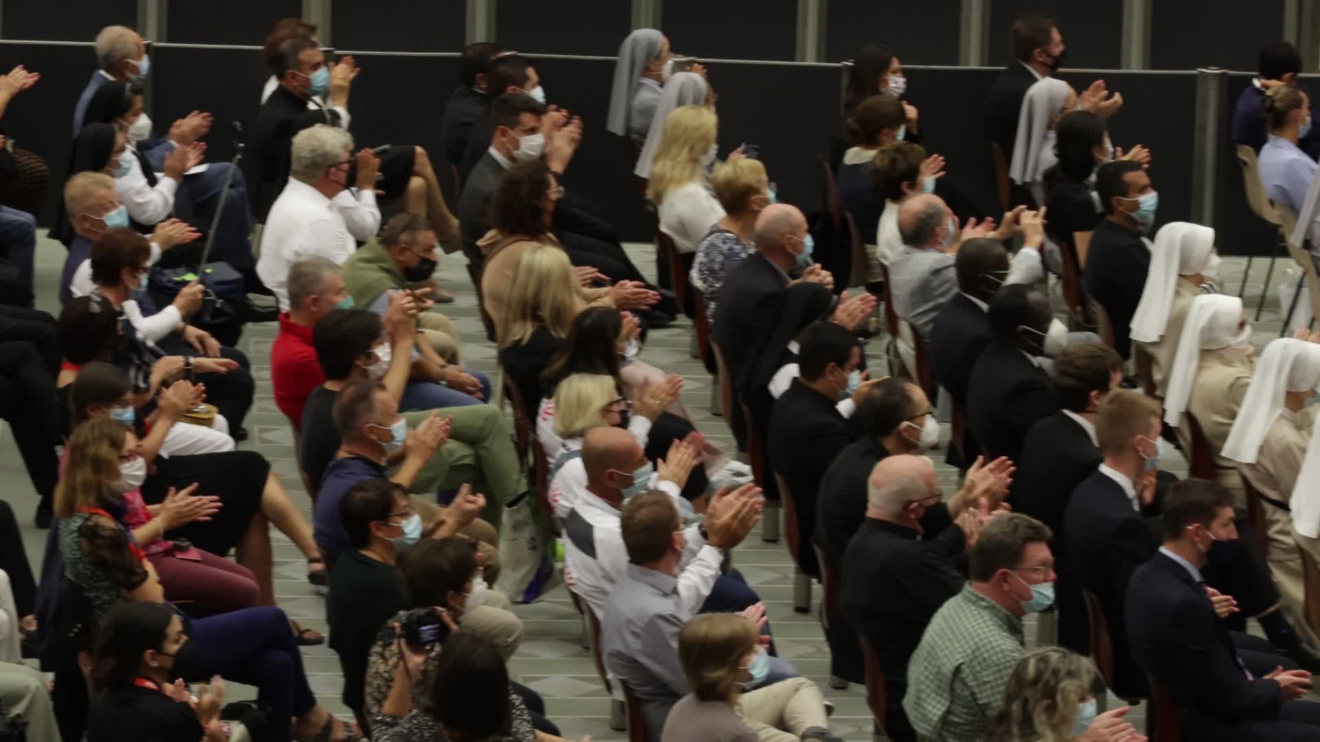 Pope Francis holds his weekly general audience