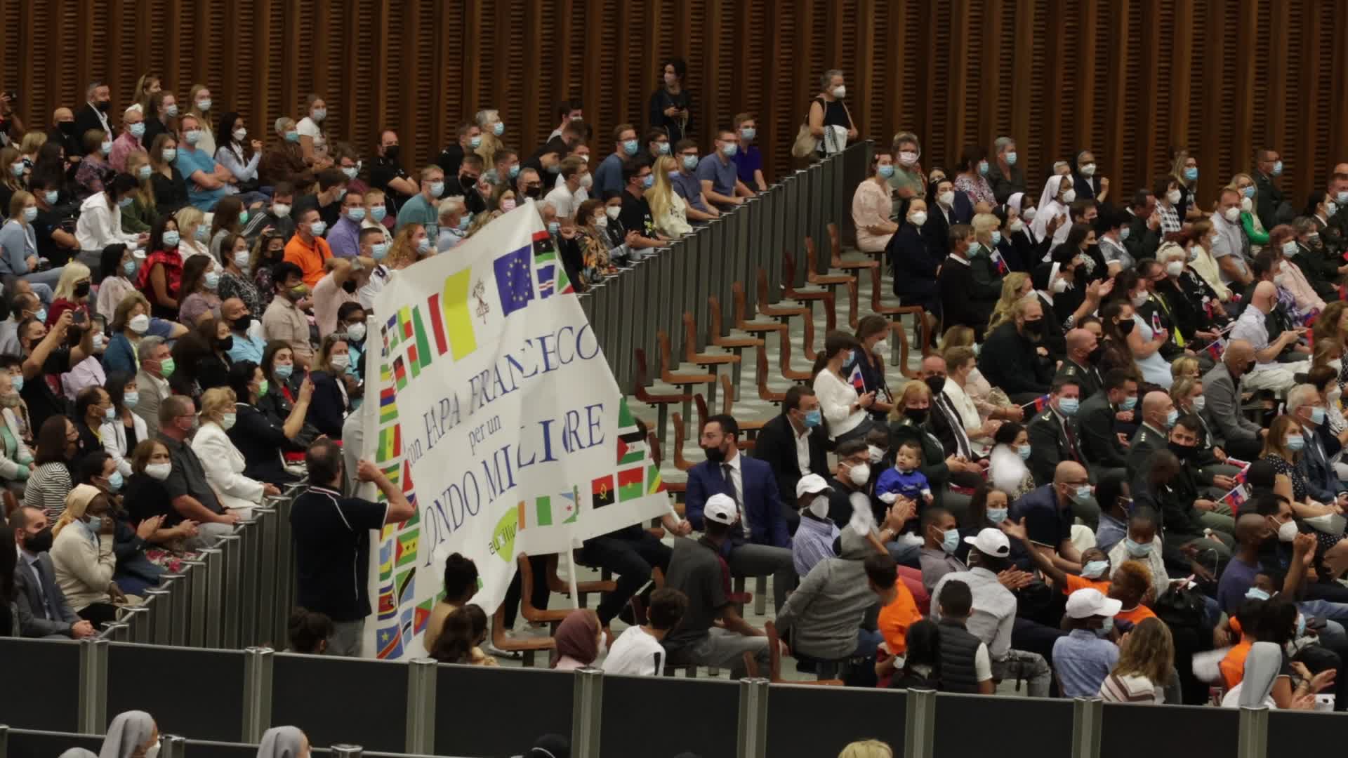 Pope Francis holds his weekly general audience