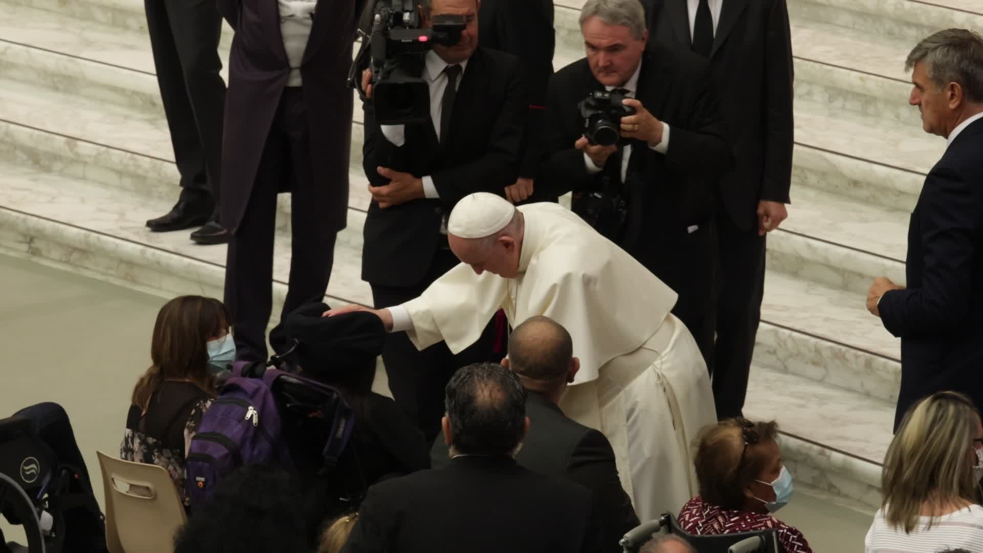 Pope Francis holds his weekly general audience