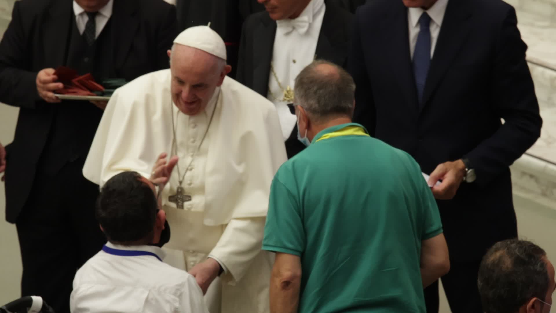 Pope Francis holds his weekly general audience
